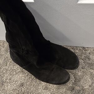 Women's Black Suede Boots